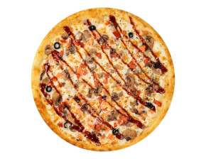 Сливочная пицца с лососем	